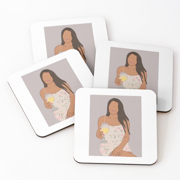 Item preview, Girl Holding Wine designed and sold by Lizspiegs.