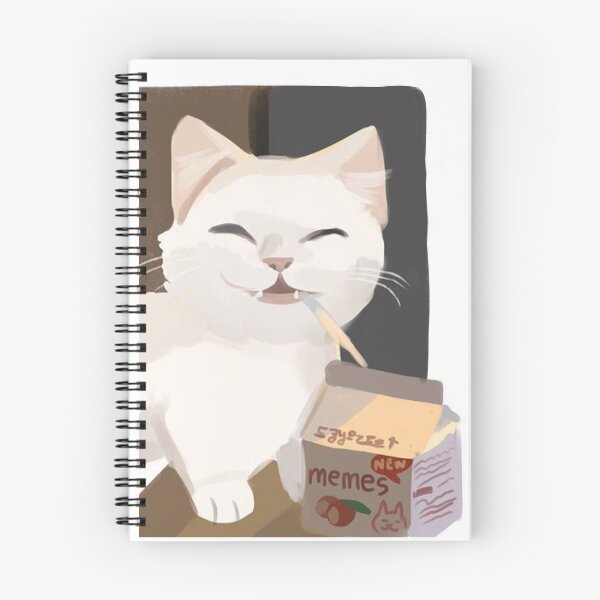 Item preview, Cat Loves Milk designed and sold by CatGreenPoppy.