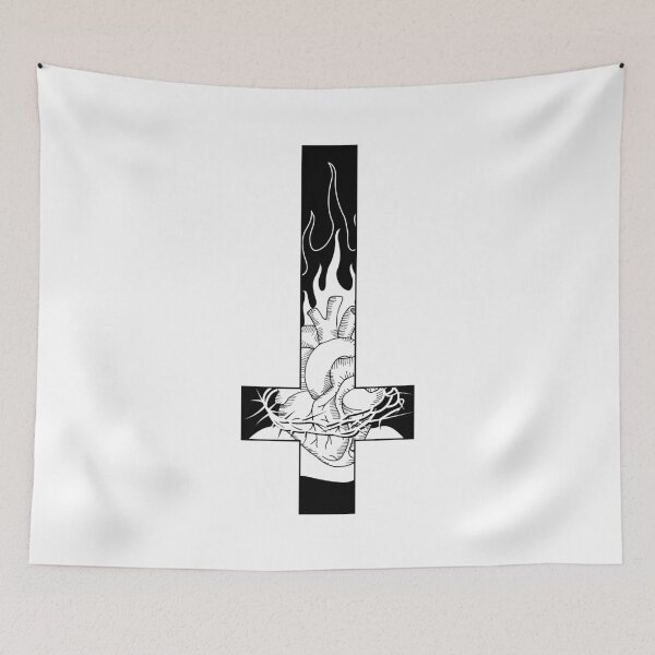 Item preview, Inverted Cross - Sacred Heart designed and sold by Gumless.