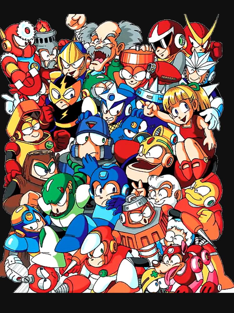 Mega Man 1, 2, and 3 Robot Masters by infiniterivals