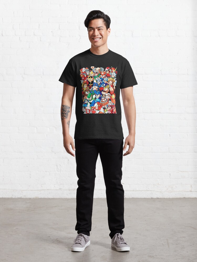 Alternate view of Mega Man 1, 2, and 3 Robot Masters Classic T-Shirt