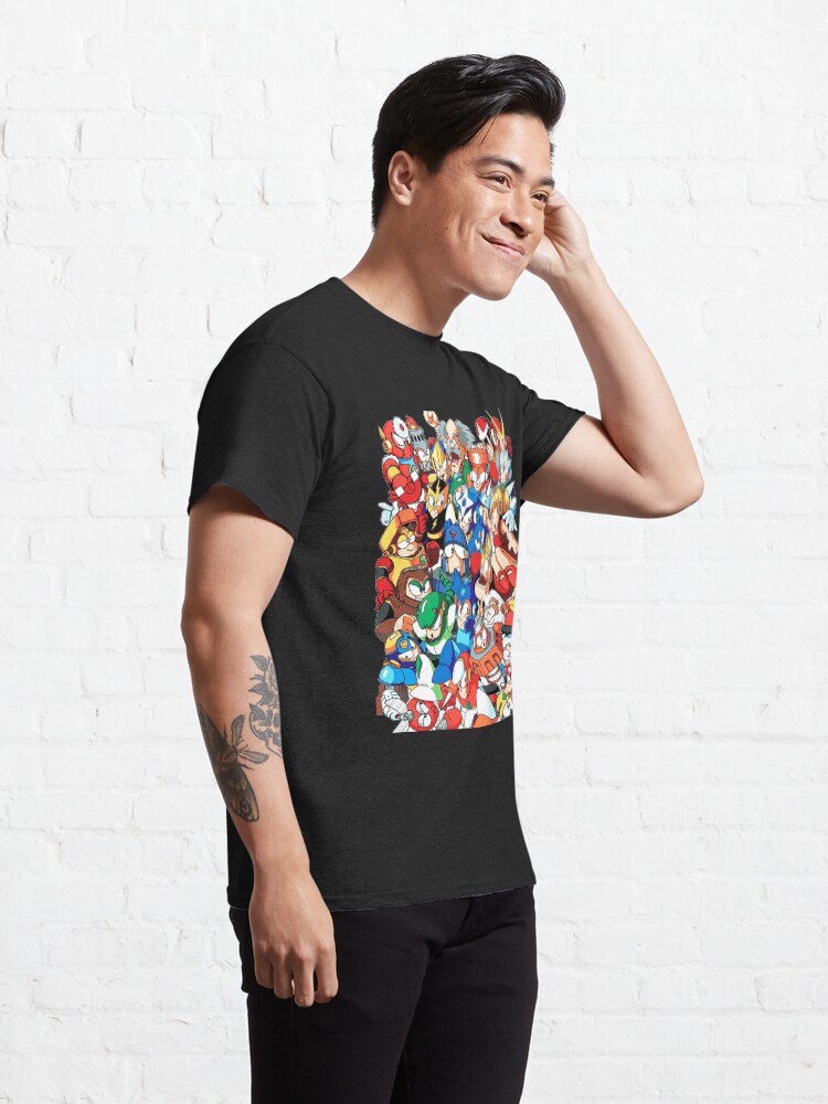Alternate view of Mega Man 1, 2, and 3 Robot Masters Classic T-Shirt