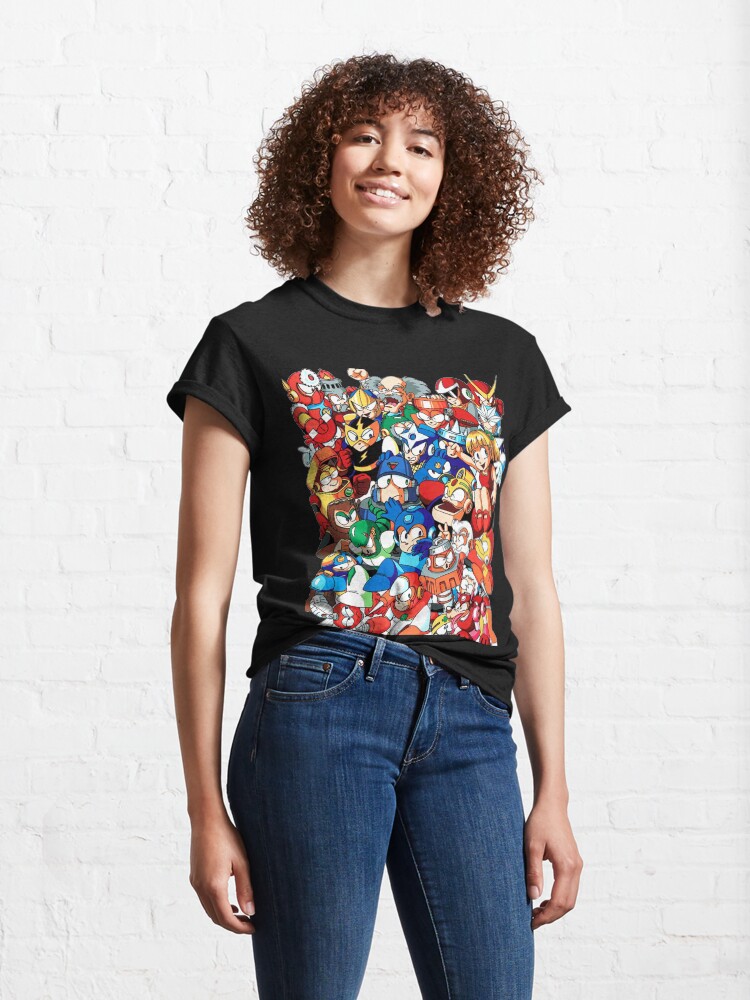 Alternate view of Mega Man 1, 2, and 3 Robot Masters Classic T-Shirt