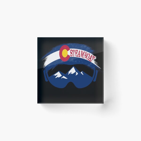 Item preview, Steamboat Colorado - Flag, Goggles and Mountains designed and sold by AllFourUs.
