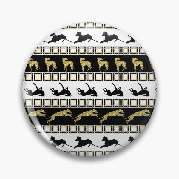 Artikelvorschau, Greyt Greyhounds in Schwarzgold- und Weißboxen entworfen und verkauft von GreytGraphicals.