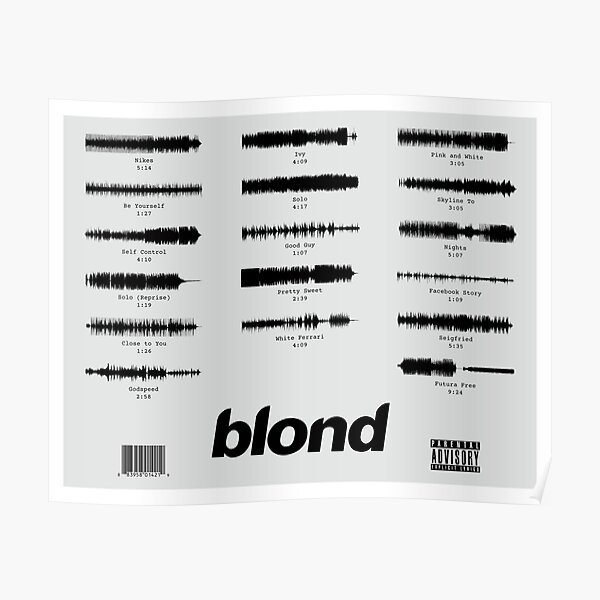 Blond Waveform Poster