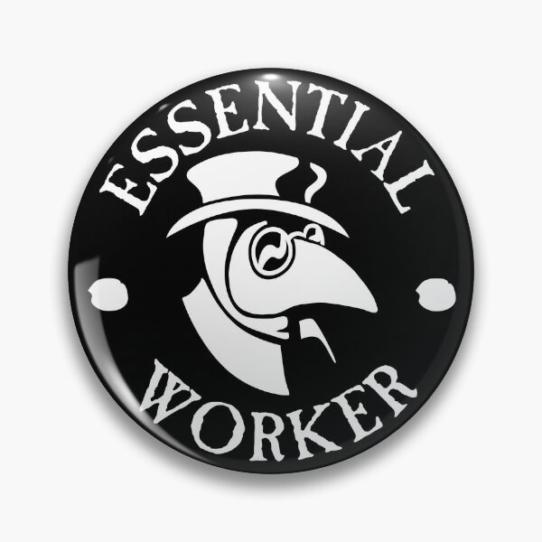 Essential Worker Plague Doctor Pin