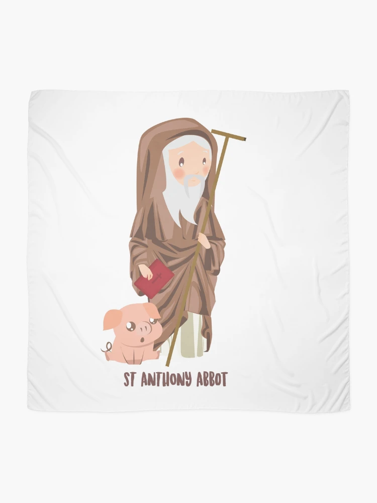 Thumbnail 2 von 3, Tuch, Saint Anthony Abbot designt und verkauft von AlMAO2O.