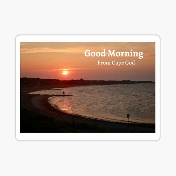 A Falmouth Heights sunrise Sticker
