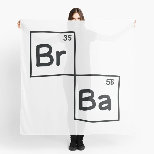 breaking bad logo minimal line drawing Scarf