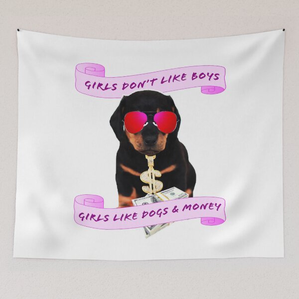 Item preview,  Girls Like Dogs & Money (no background) designed and sold by Stephanie "Coco" Landry.
