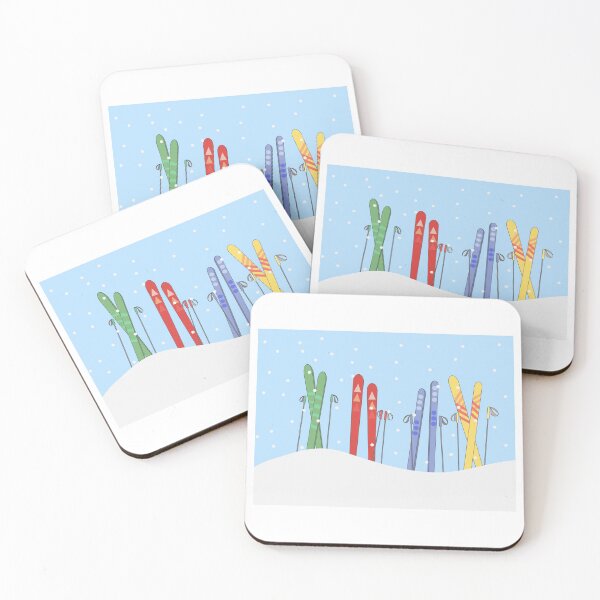 Item preview, skis in snow bank designed and sold by georgiaholmes10.