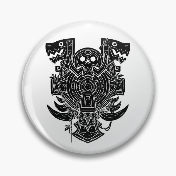 Artikelvorschau, Zandalari Troll Crest 2 - Schwarz entworfen und verkauft von All-Sorts.