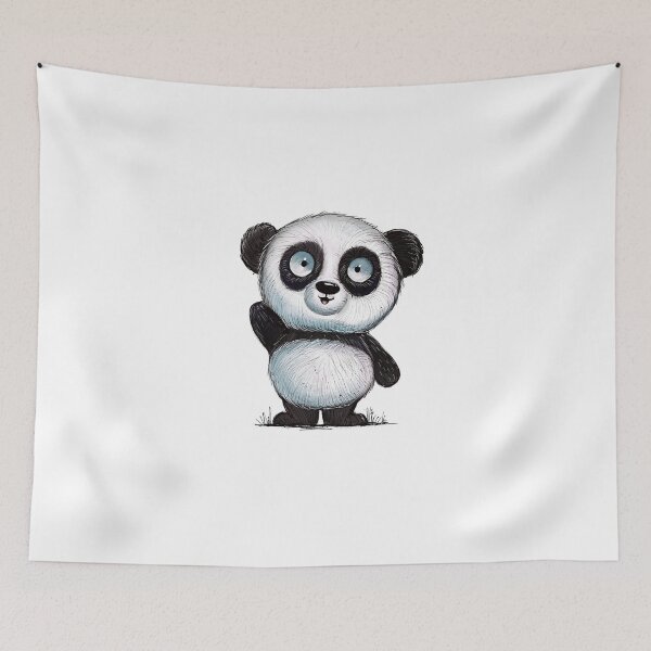 Item preview, Cute little panda designed and sold by artofokan.