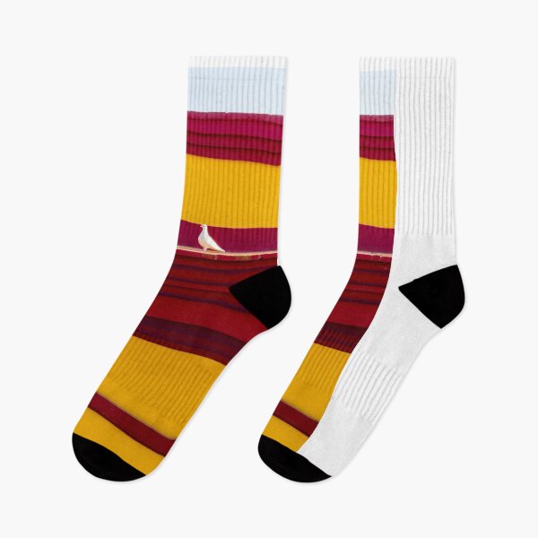 Item preview, abstract red yellow white stripe  designed and sold by weewhirlwind.
