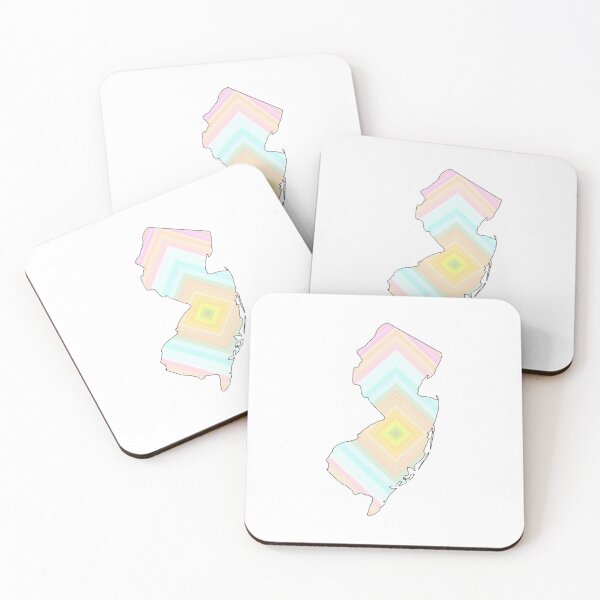 Item preview, Rainbow Pastel New Jersey State Sticker designed and sold by Mountainman420.