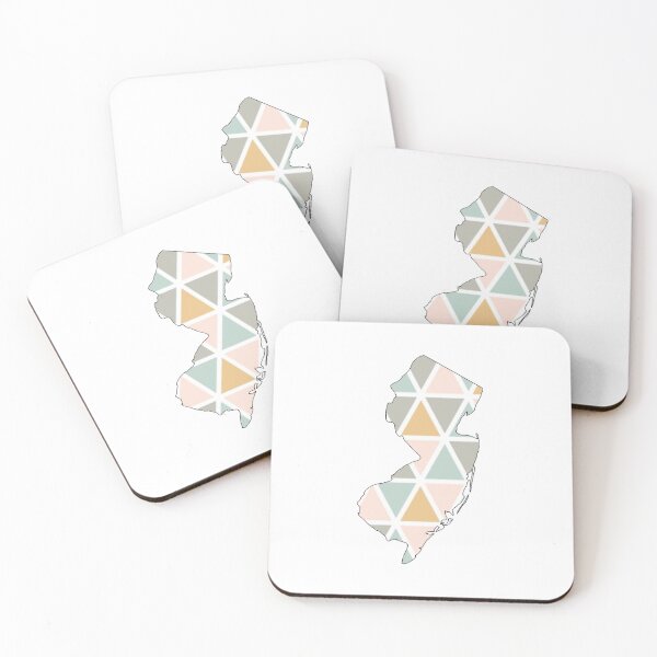 Item preview, Triangle Pastel Colorful New Jersey State Sticker designed and sold by rossandrews.