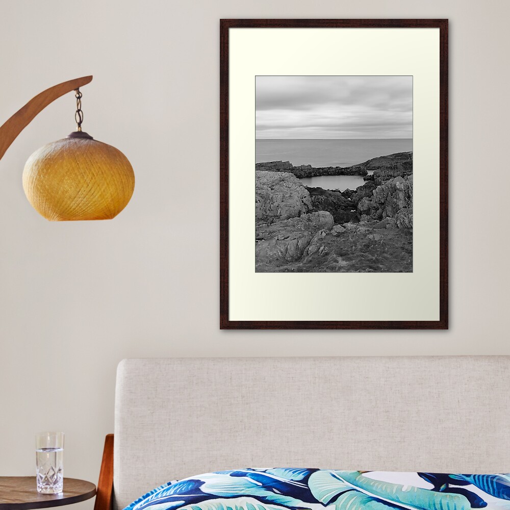 Findochty Coast: Rockery Framed Art Print