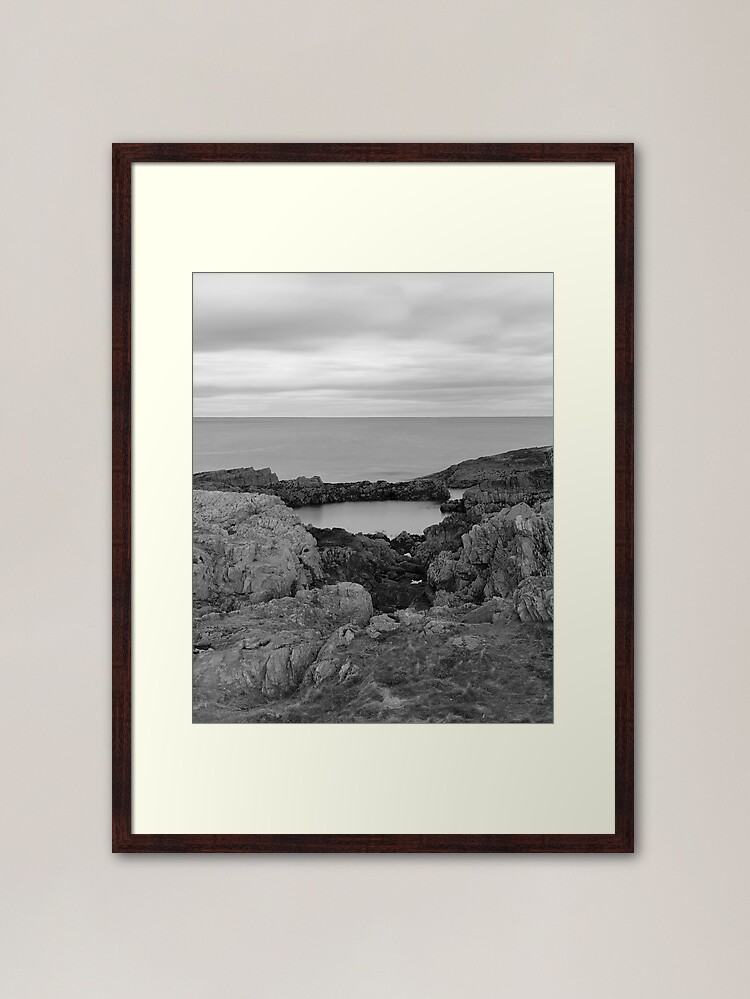 Alternate view of Findochty Coast: Rockery Framed Art Print