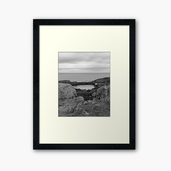 Findochty Coast: Rockery Framed Art Print