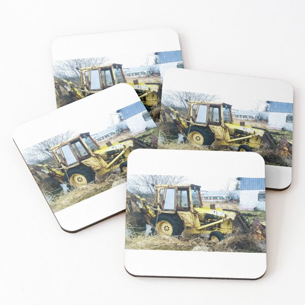 Item preview, Backhoe tractor in the grave yard, tractor cemetery. designed and sold by Pennylanemerch.