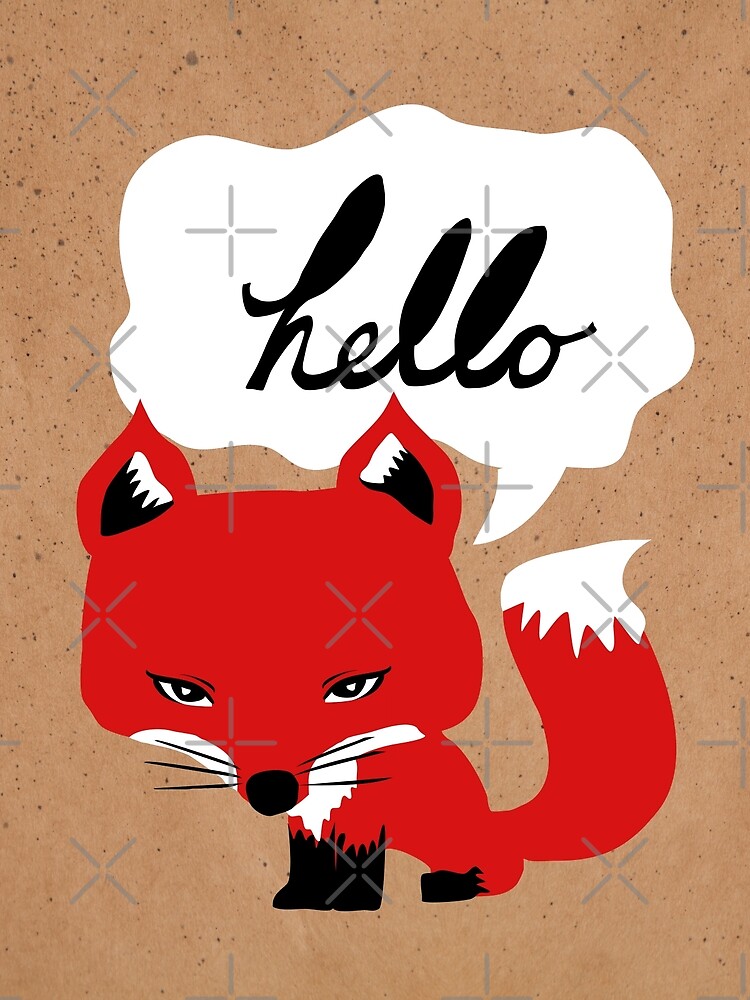The Fox Says Hello by beththompsonart