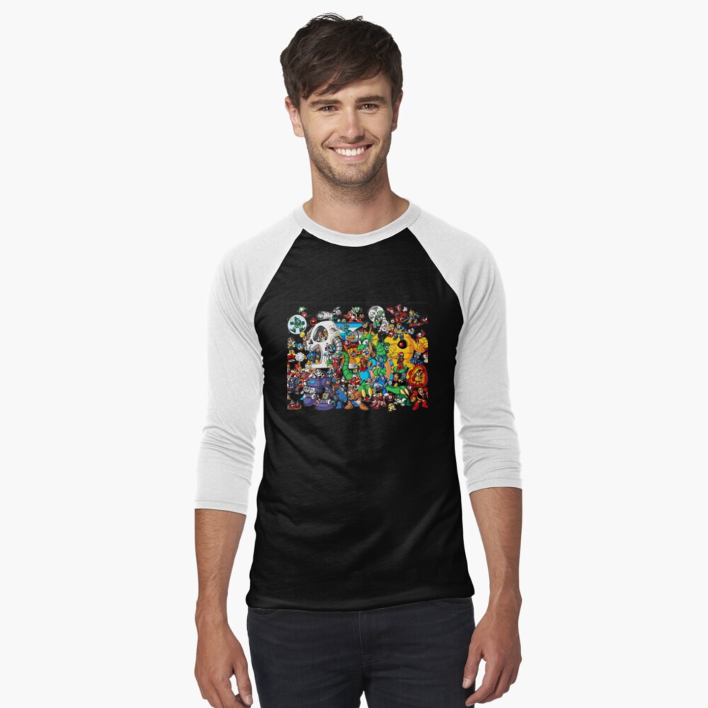 Vista previa del artículo con la obra «Camiseta ¾ estilo béisbol», diseñado y vendido por infiniterivals.