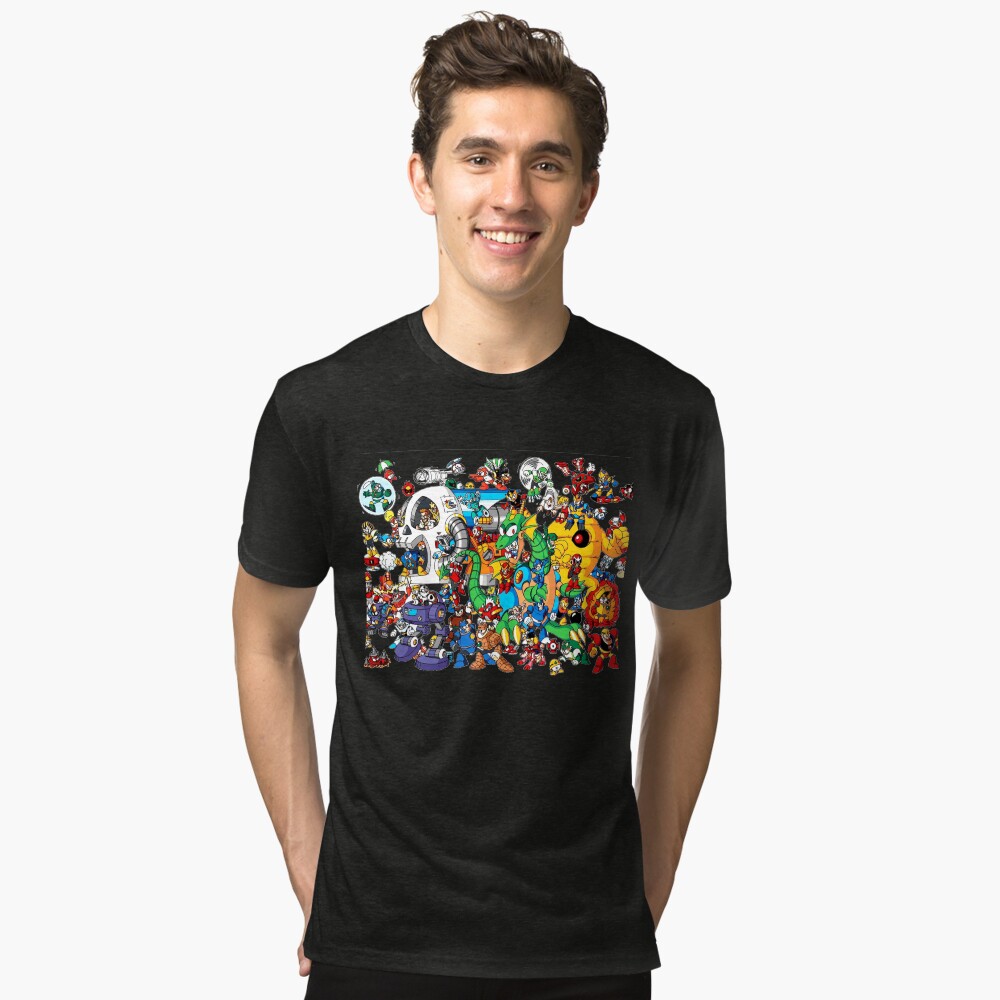 Vista previa del artículo con la obra «Camiseta de tejido mixto», diseñado y vendido por infiniterivals.