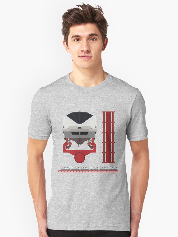 Alternate view of Magnum XL200 Coaster Train Design Slim Fit T-Shirt