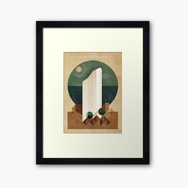Alpha Tower Framed Art Print