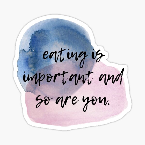 Item preview, eating & you are important designed and sold by karayoung.