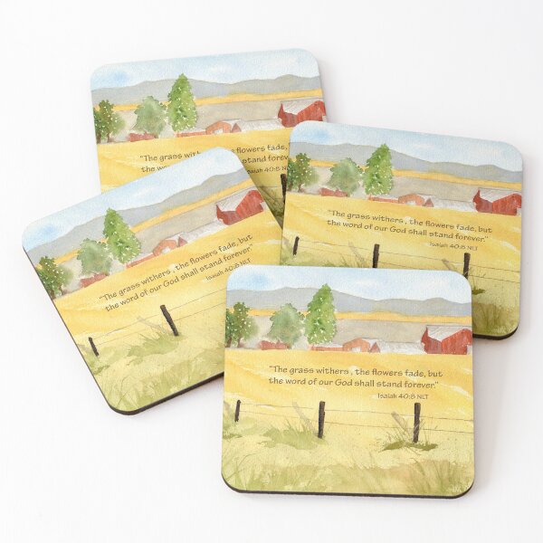 Item preview, Golden Fields- Isaiah 40:8 designed and sold by Diane Hall Watercolors.