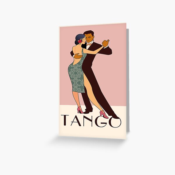 Item preview, Art Deco Argentine Tango A Dreamer`s Dance Vintage Retro Art Argentina Buenos Aires Montevideo designed and sold by 108dragons.