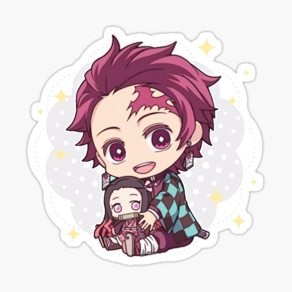 "Chibi Tanjiro" Sticker by seption17 | Redbubble