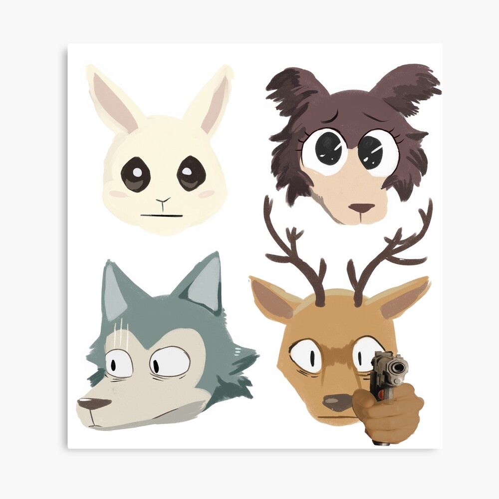 Beastars Emoji Memes Throw Pillow By Catgreenpoppy Redbubble