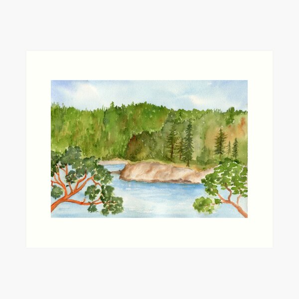 Item preview, Bowman Bay Deception Pass, WA designed and sold by Diane Hall Watercolors.