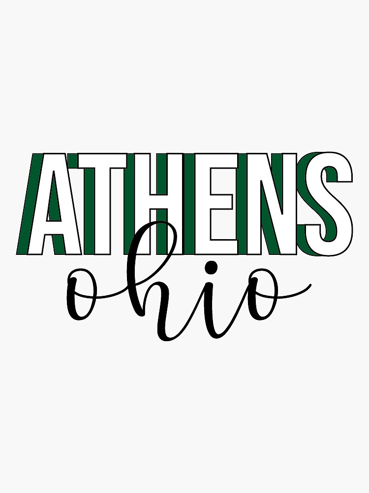 "athens, ohio" Sticker for Sale by reaganhall18 Redbubble