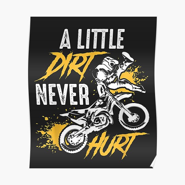 Cool Dirt Bike Gift For Boys and Girls - Motocross Poster
