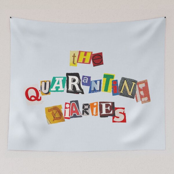 Item preview, the quarantine diaries (gray/white) designed and sold by heycarney.