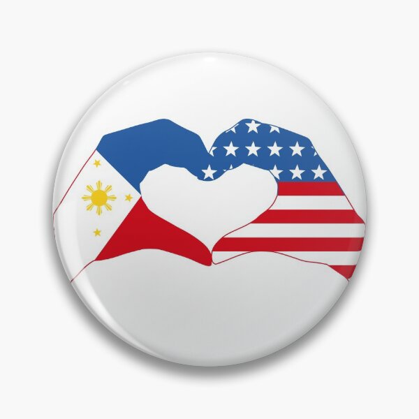 Item preview, We Heart Philippines & USA Patriot Flag Series designed and sold by Carbon-Fibre Media.
