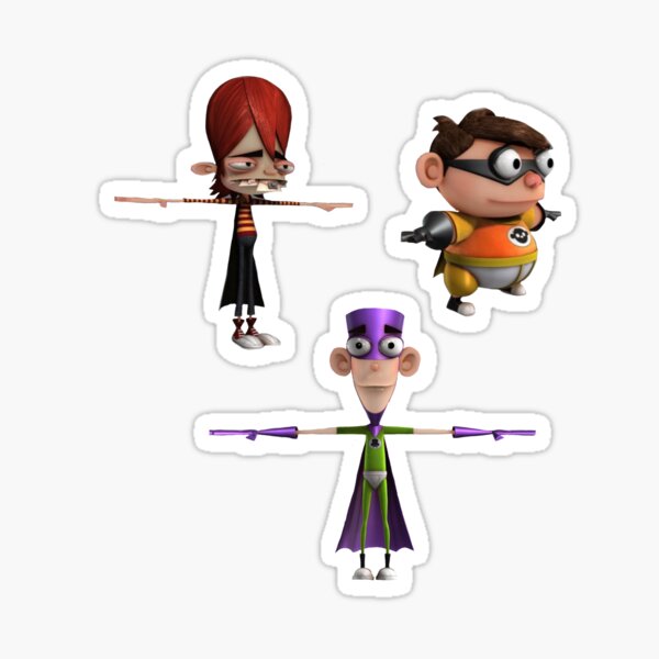 Fanboy, Chum Chum, & Kyle Sticker for Sale by thestickerfans