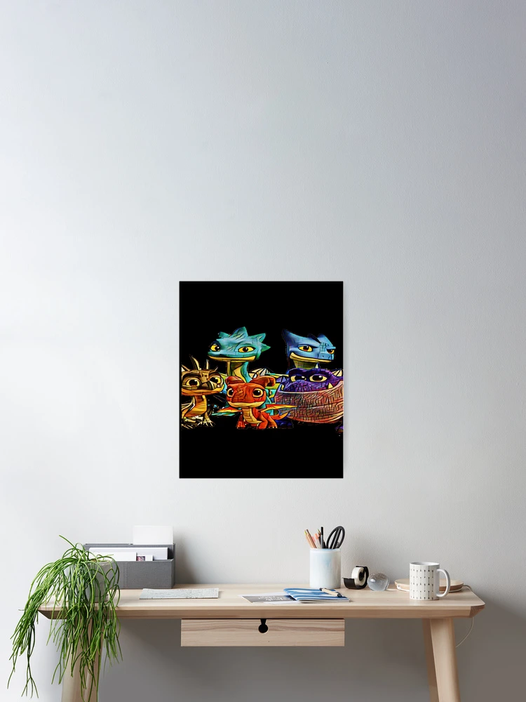 Thumbnail 2 of 3, Poster, Dragons Rescue Riders designed and sold by revashon.