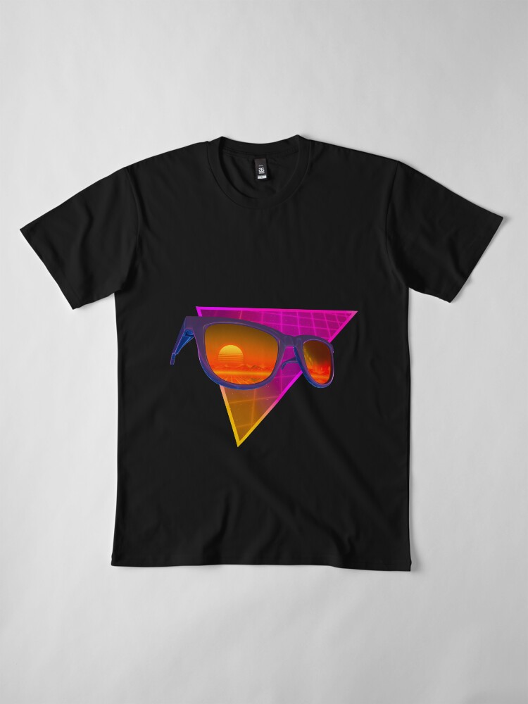 Alternate view of Sunglasses in space (Purple) Premium T-Shirt