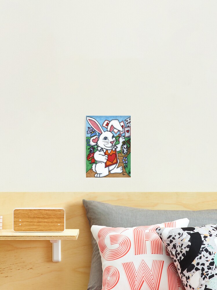 Thumbnail 2 of 3, Photographic Print, White Rabbit designed and sold by DarkRubyMoon.