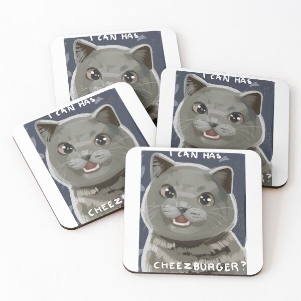Item preview, Cheezburger Cat designed and sold by CatGreenPoppy.