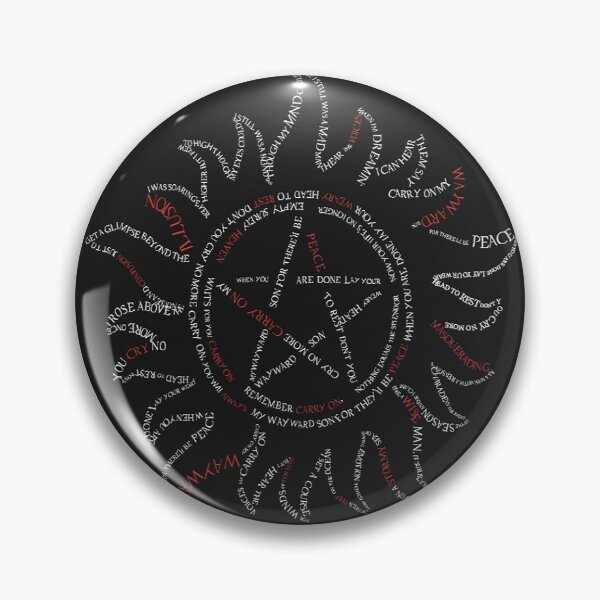Item preview, Supernatural - Carry On Wayward Son - Anti Possession (Black/Red) designed and sold by CharmedHeartArt.