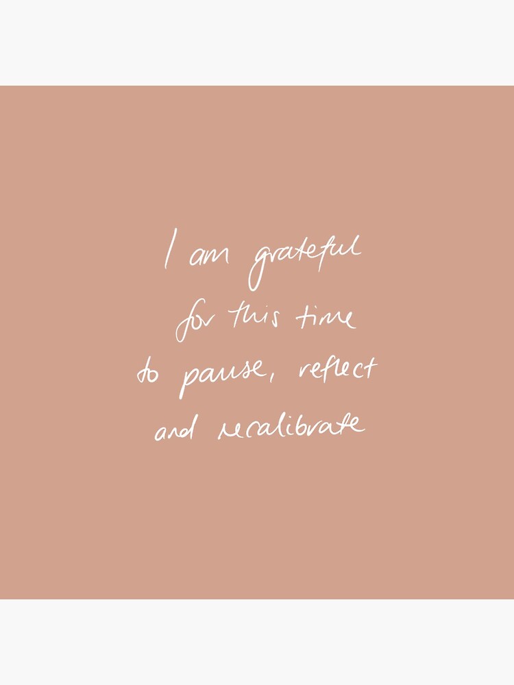 Carte De Vœux Pause Reflechir Recalibrez Citation Par Huiacreative Redbubble