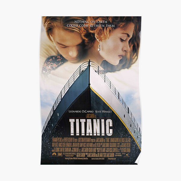Titanic Framed Leonardo DiCaprio and Kate Winslet Autograph Promo Print 