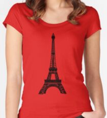 Eiffel Tower Women's Fitted Scoop T-Shirt