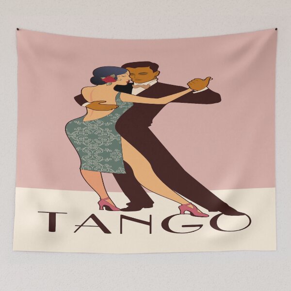 Item preview, Art Deco Argentine Tango A Dreamer`s Dance Vintage Retro Art Argentina Buenos Aires Montevideo designed and sold by 108dragons.